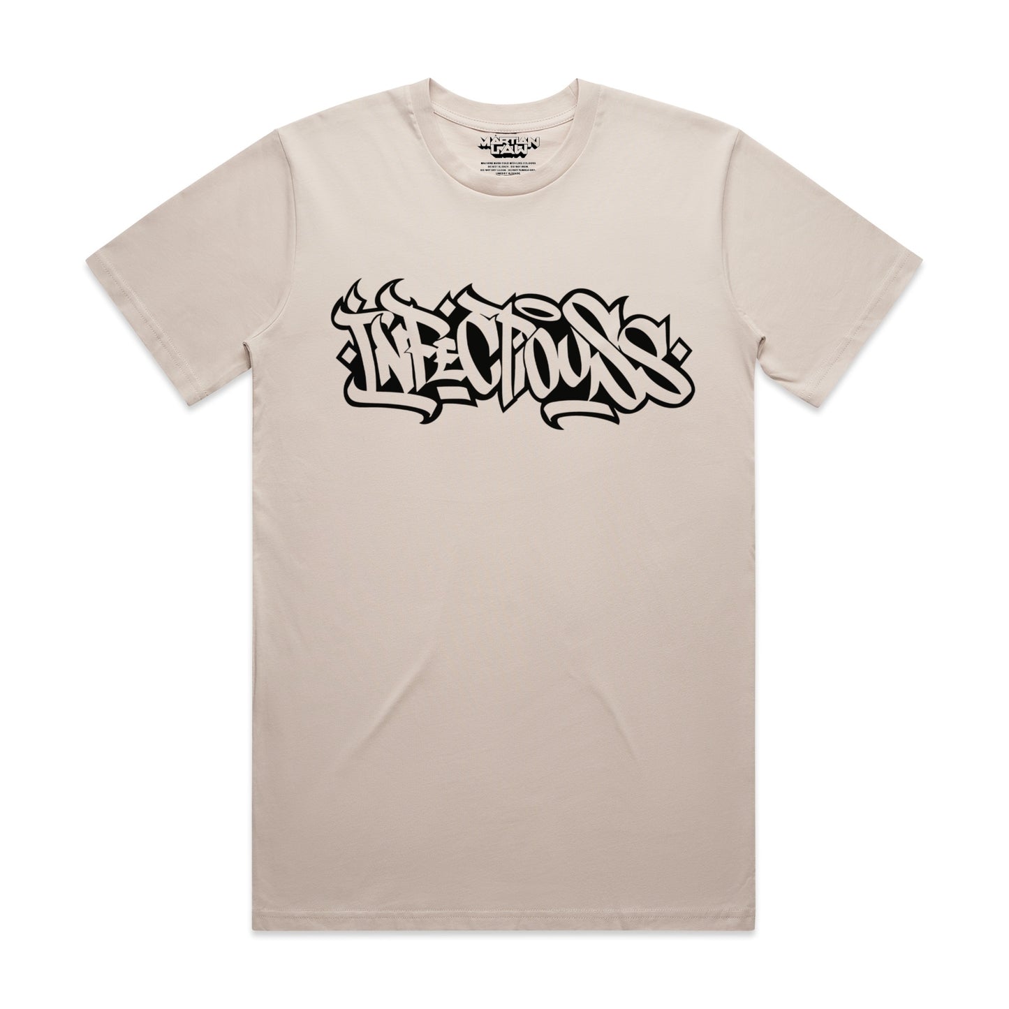 Classic Infectiouss Handstyle Tee - Bone