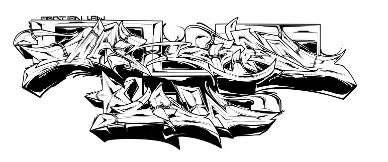 XACT MARTIAN LAW WILDSTYLE - HEAVY TEE